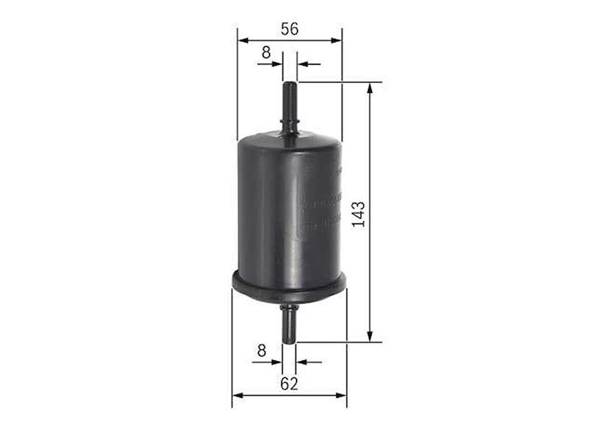 BENZIN FILTRESI MEGANE LAGUNA DUSTER SANDERO LOGAN SOLENZA 1.4/1.6/ BOSCH 09864B2017