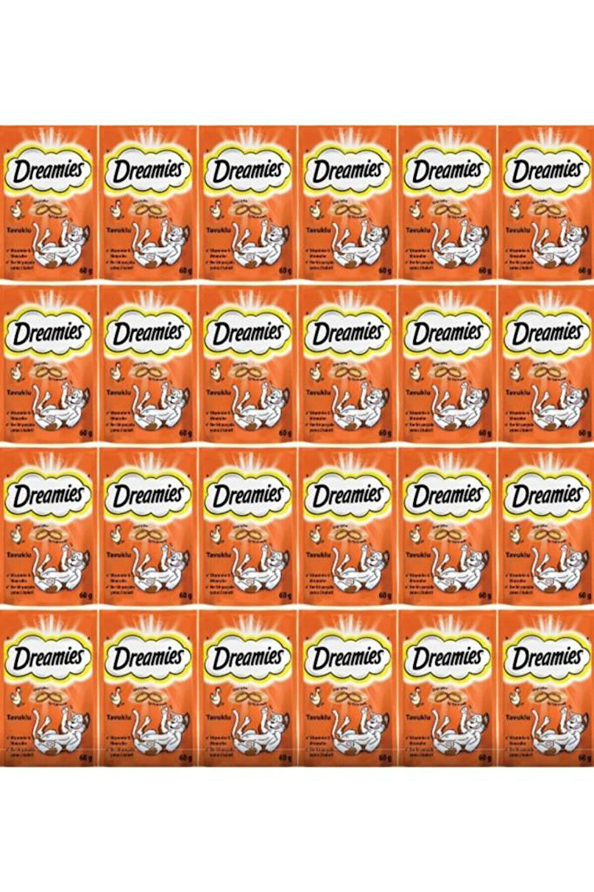 Dreamies Tavuklu Kedi Ödül Bisküvisi 24 X 60 G