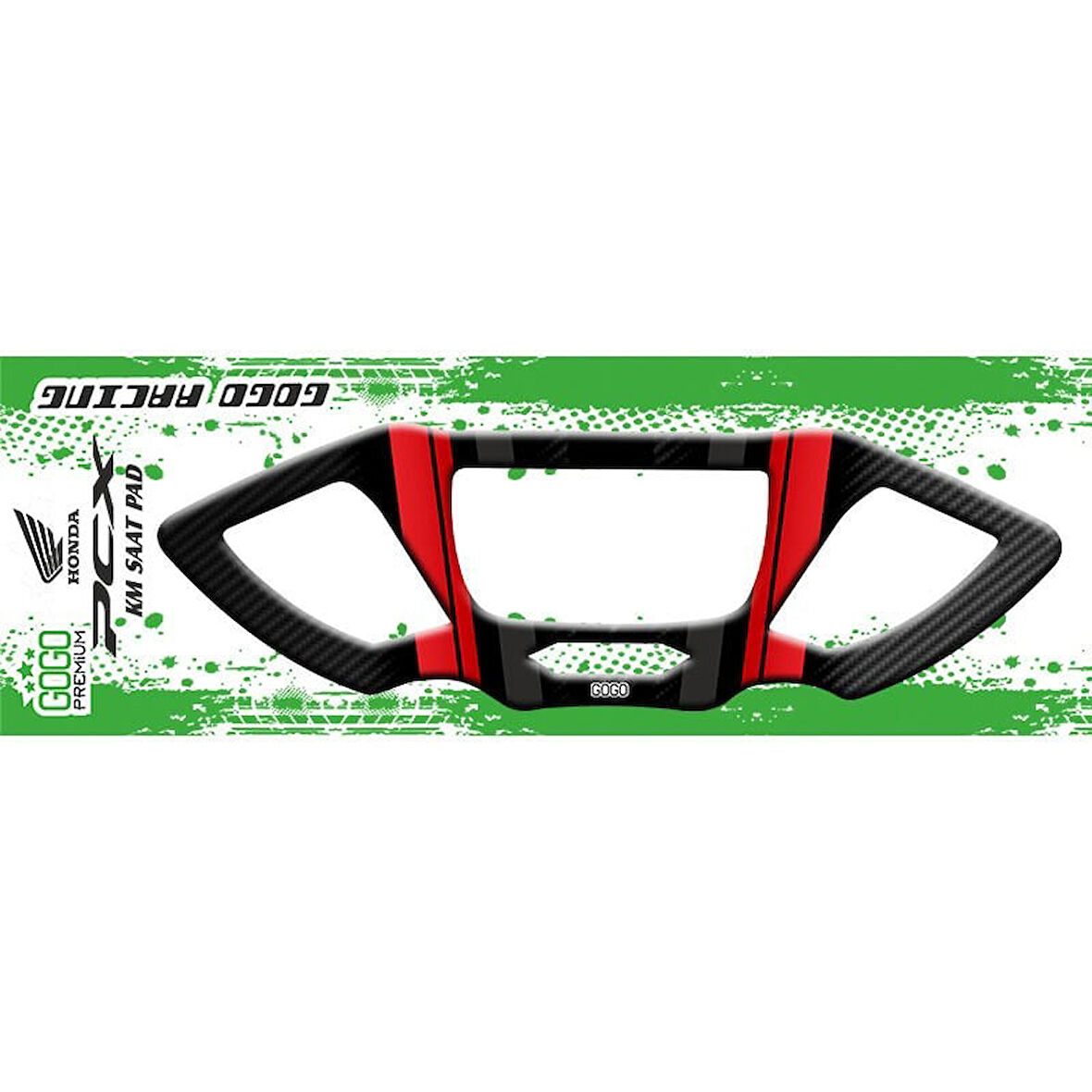 Gogo Kilometre Saat Pad Siyah Kırmızı 002 - Honda PCX (2021-2024)