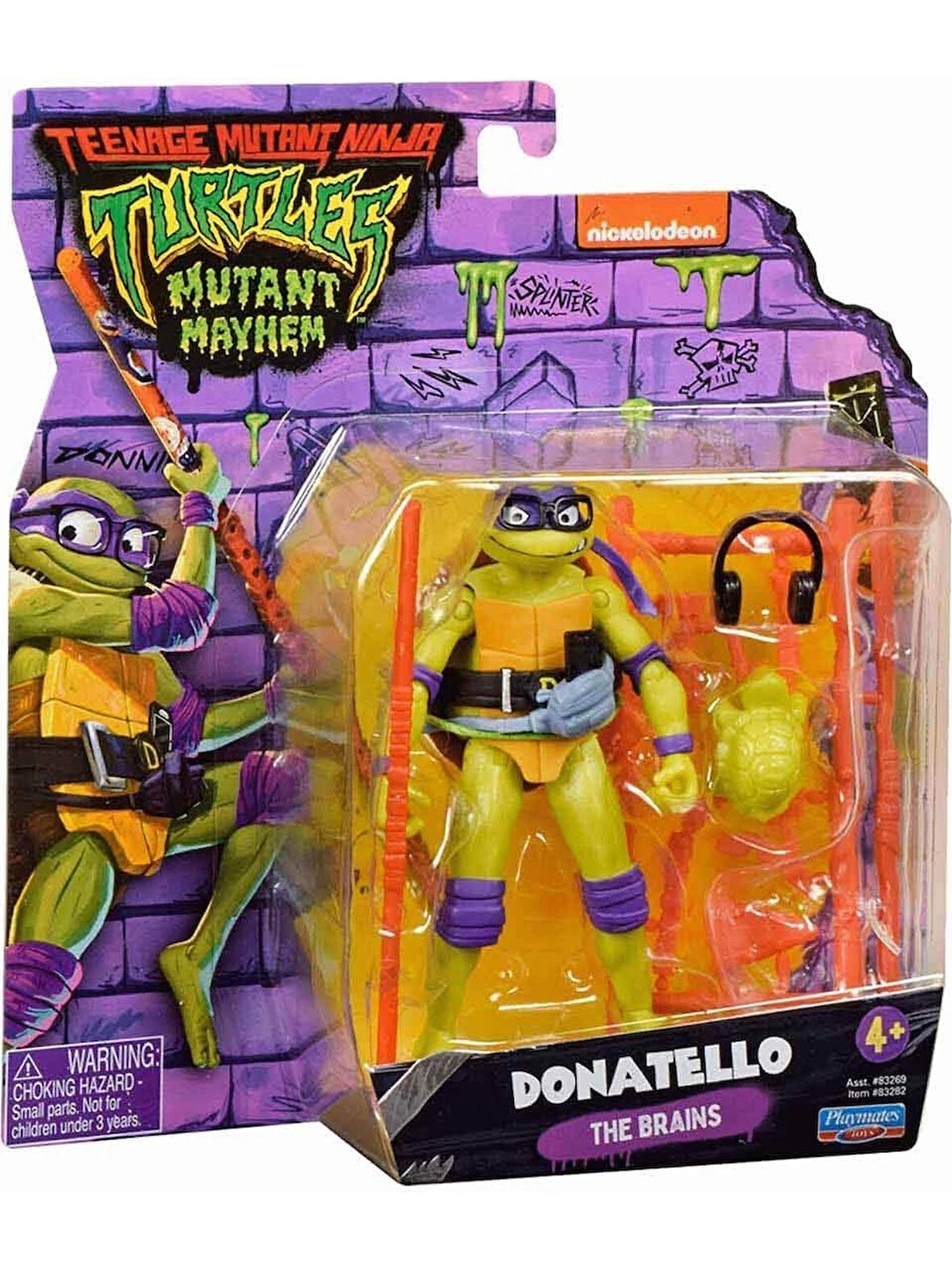 Ninja Turtles Mutant Mayhem Aksiyon Figürler Donatelleo 83274