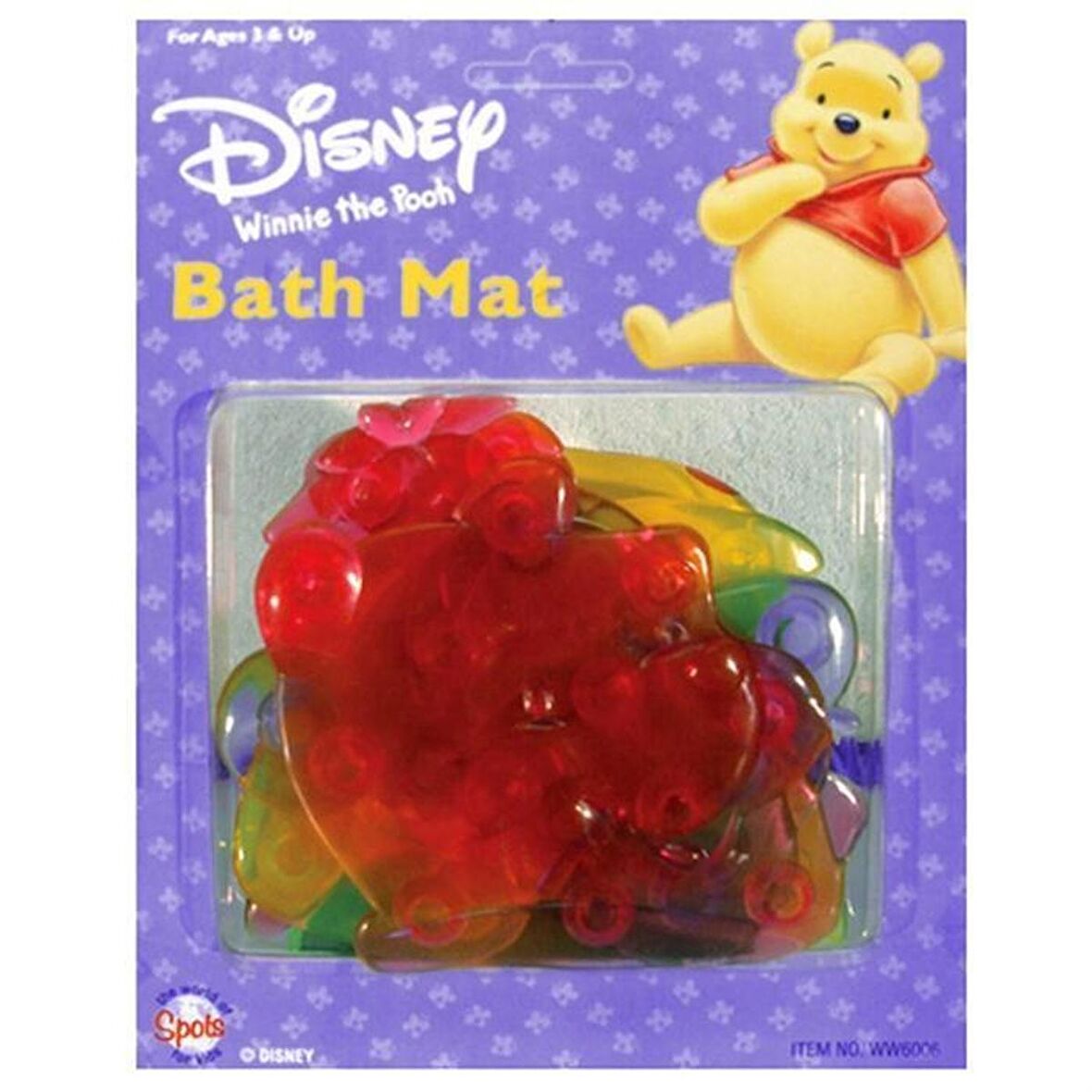 Winnie The Pooh Rubber "Bath Mat" 4 Parça