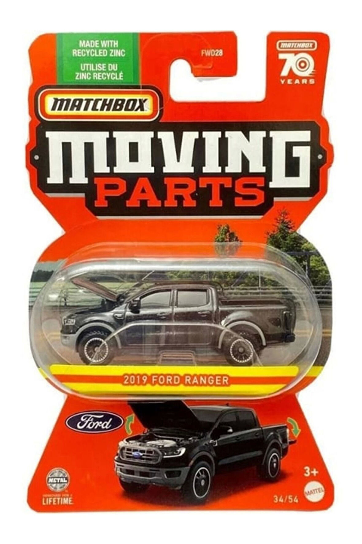 Matchbox  Moving Parts 2019 Ford Ranger - HLG19
