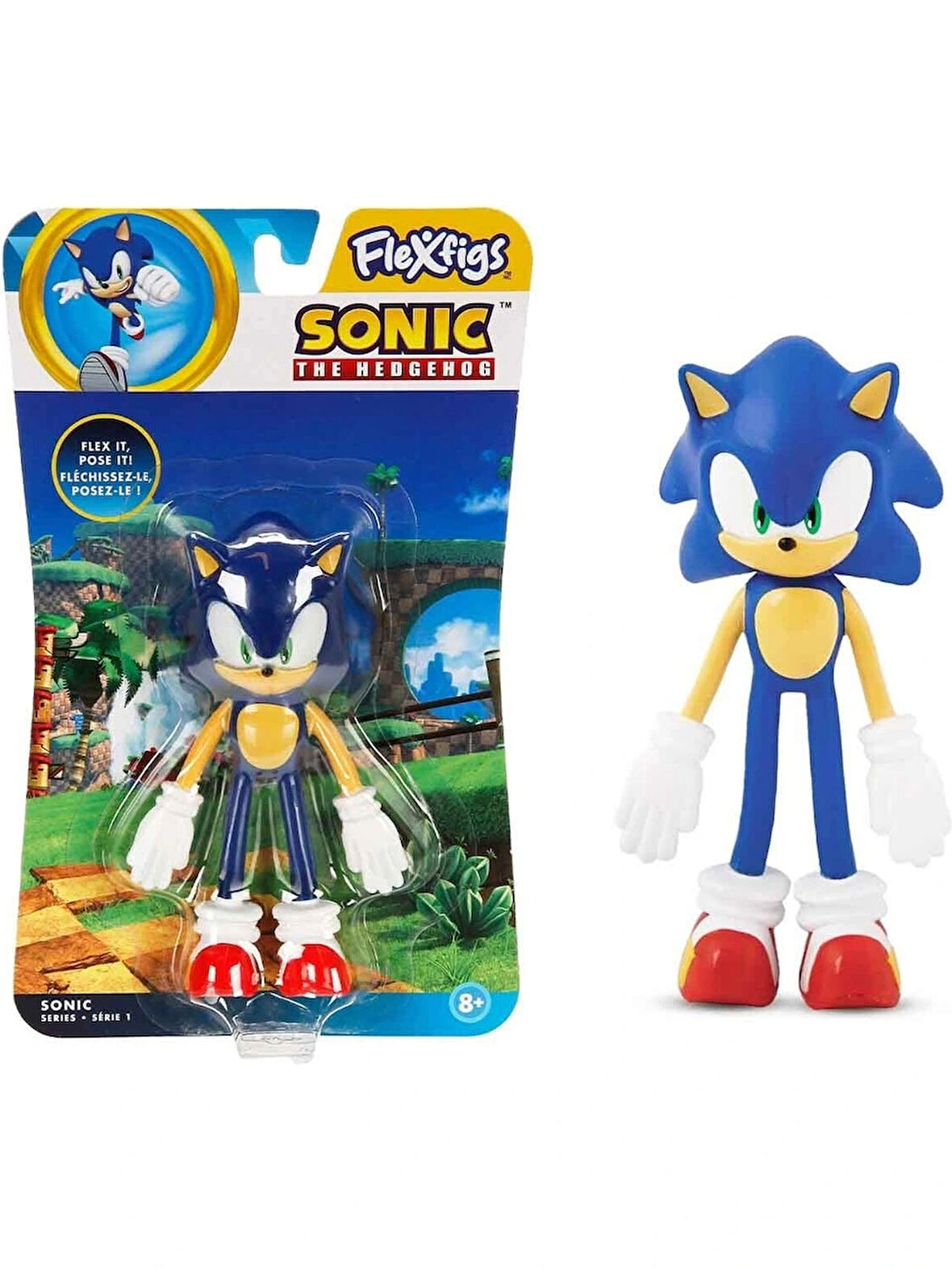 Sonic Aksiyon Figürü FLE03000 Flexfigs - Sonic