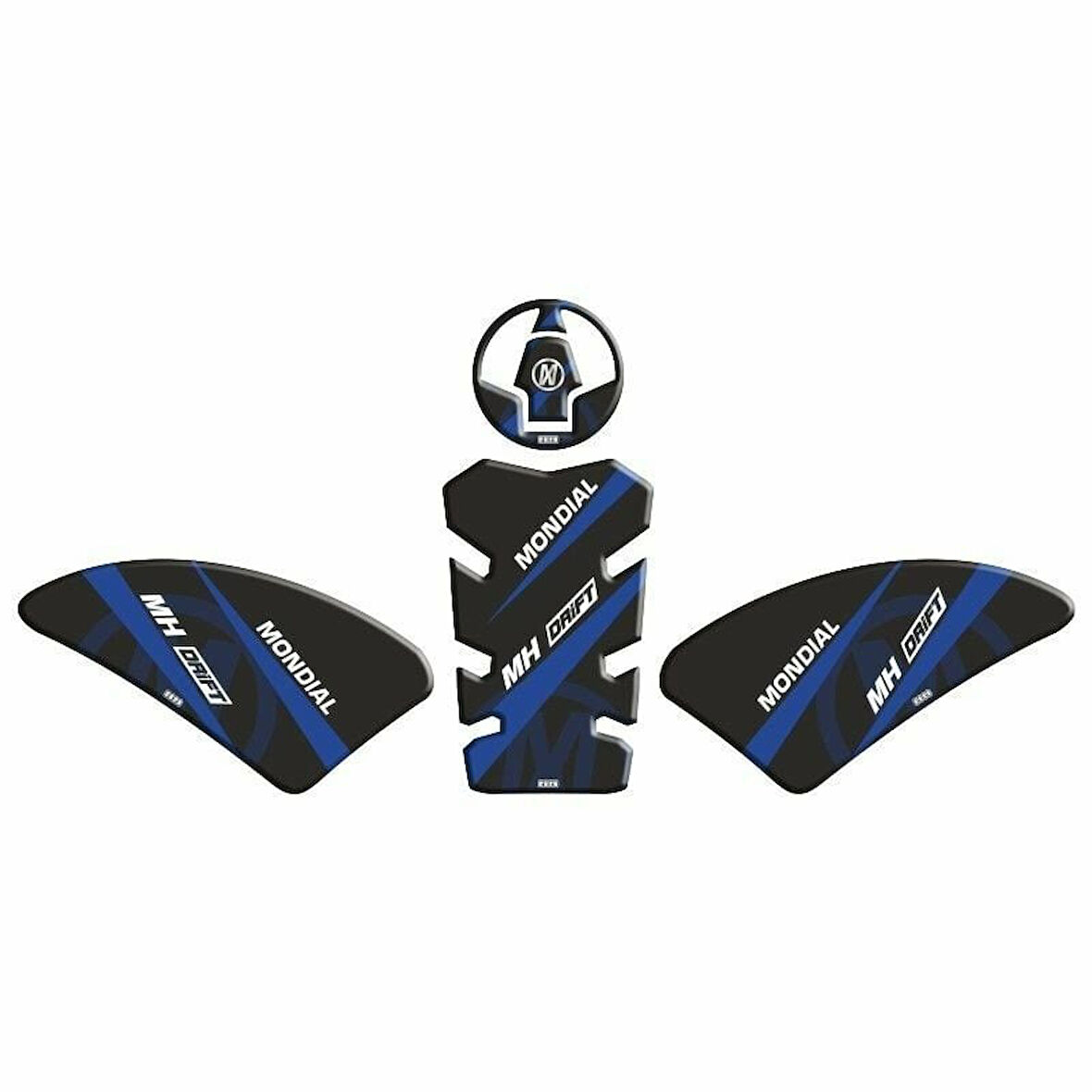 Gogo Mondial Drift L Tank Pad 003 Siyah/Mavi