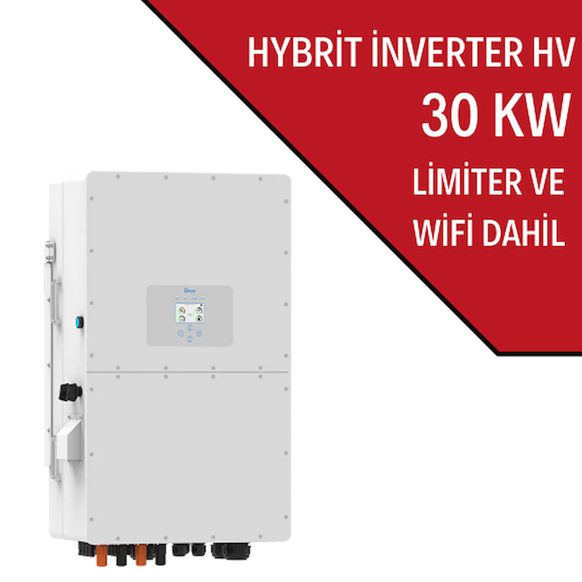 DEYE 30KW HİBRİT TRİFAZE İNVERTER HV Yüksek Voltaj Batarya