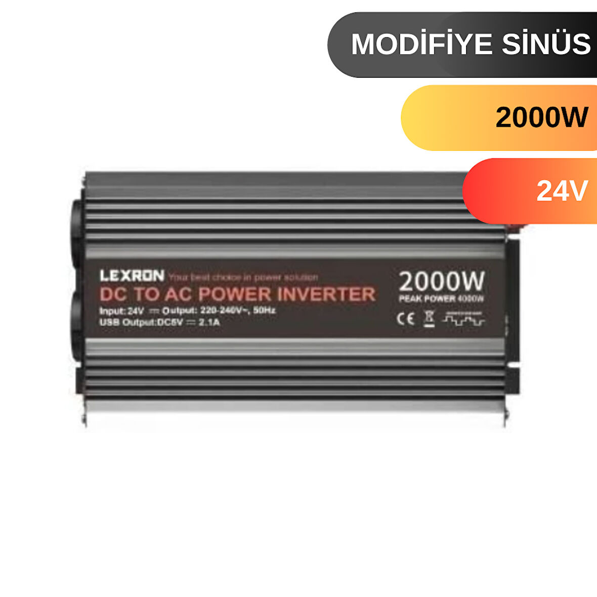 LEXRON 2000 W WATT 24V MODİFİYE SİNUS İNVERTER