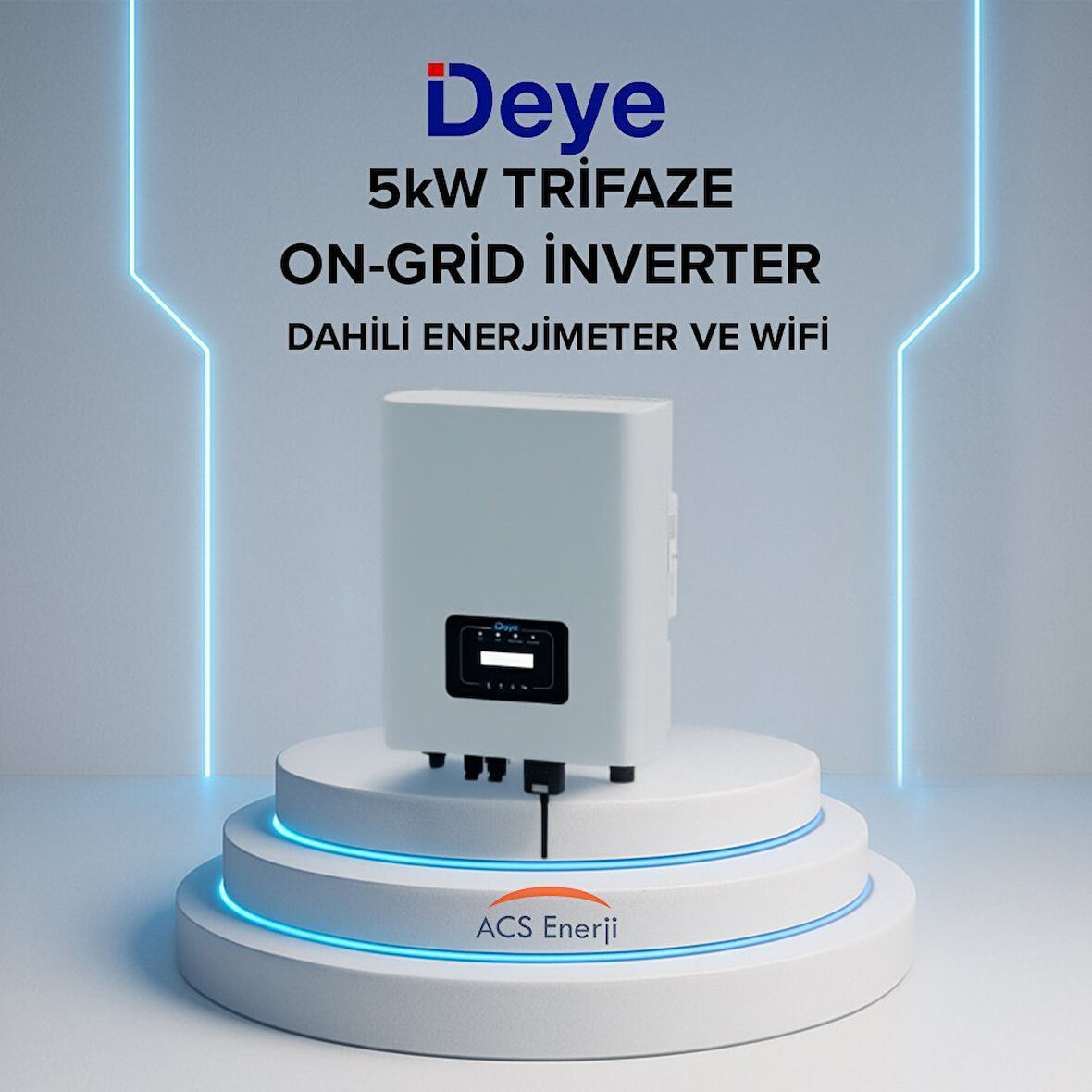 DEYE 5KW ON-GRİD TRİFAZE İNVERTER