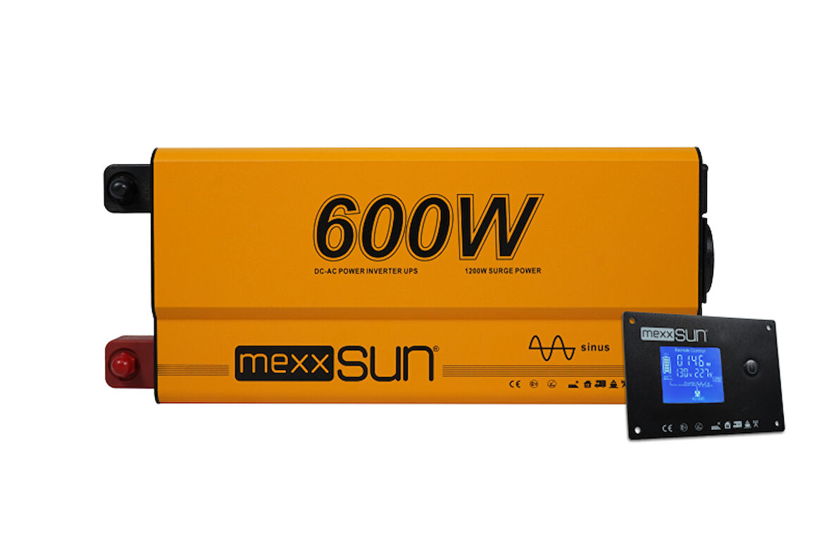 MEXXSUN Tam Sinüs UPS (Remote Ekran) 12V 600W