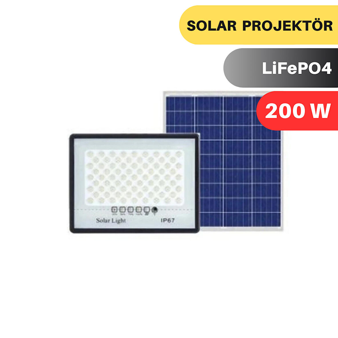 LEXRON 200W SOLAR PROJEKTÖR