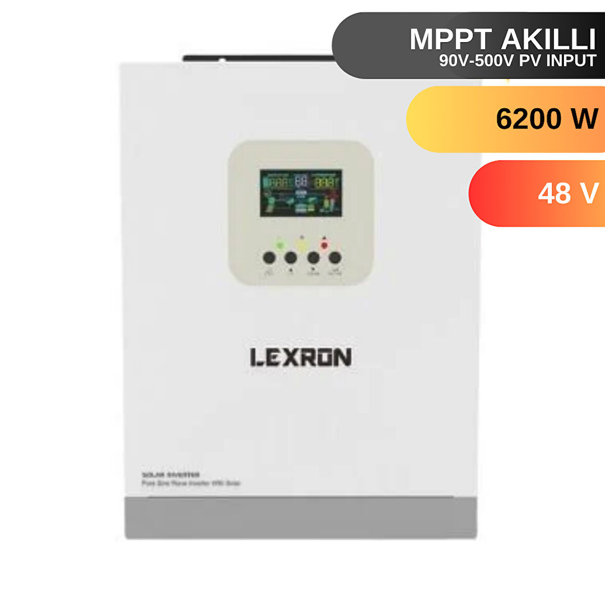 LEXRON 6.2KW MPPT PARALEL 90-500V PV INPUT 100A MPPT INVERTER PARALLENEBİLİR