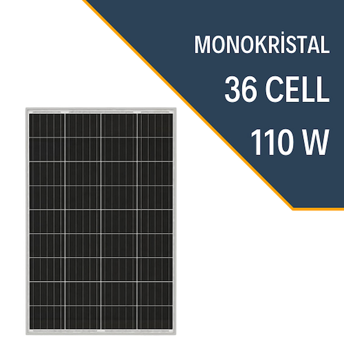 LEXRON 110W MONOKRİSTAL GÜNEŞ PANELİ