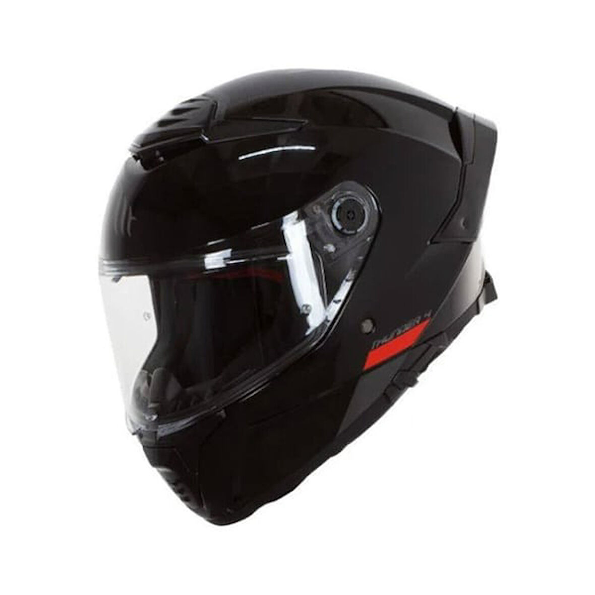 MT Thunder 4 SV  FF118SV Solid A1 Gloss Siyah Full Face Motosiklet Kaskı