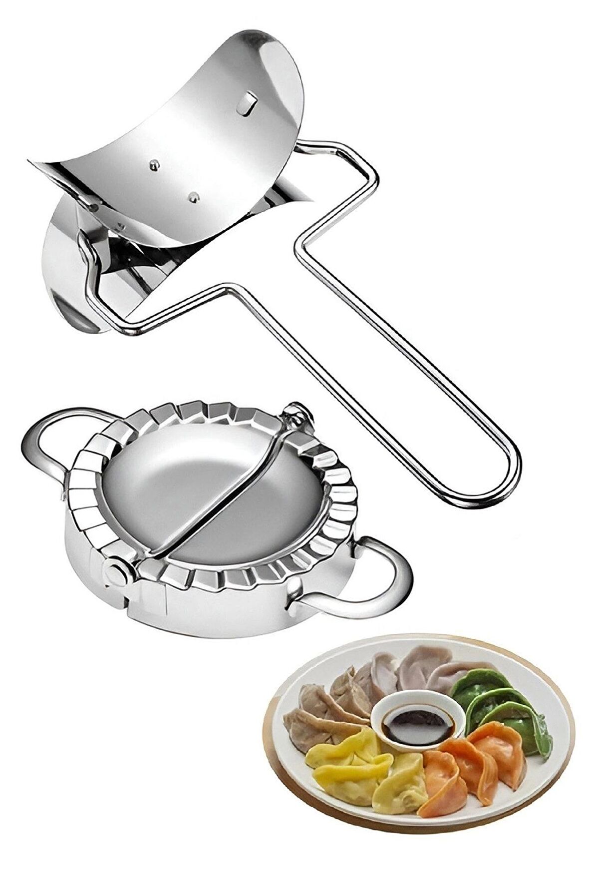 2li Silikon Hamur Matı + Çelik Ravioli Set