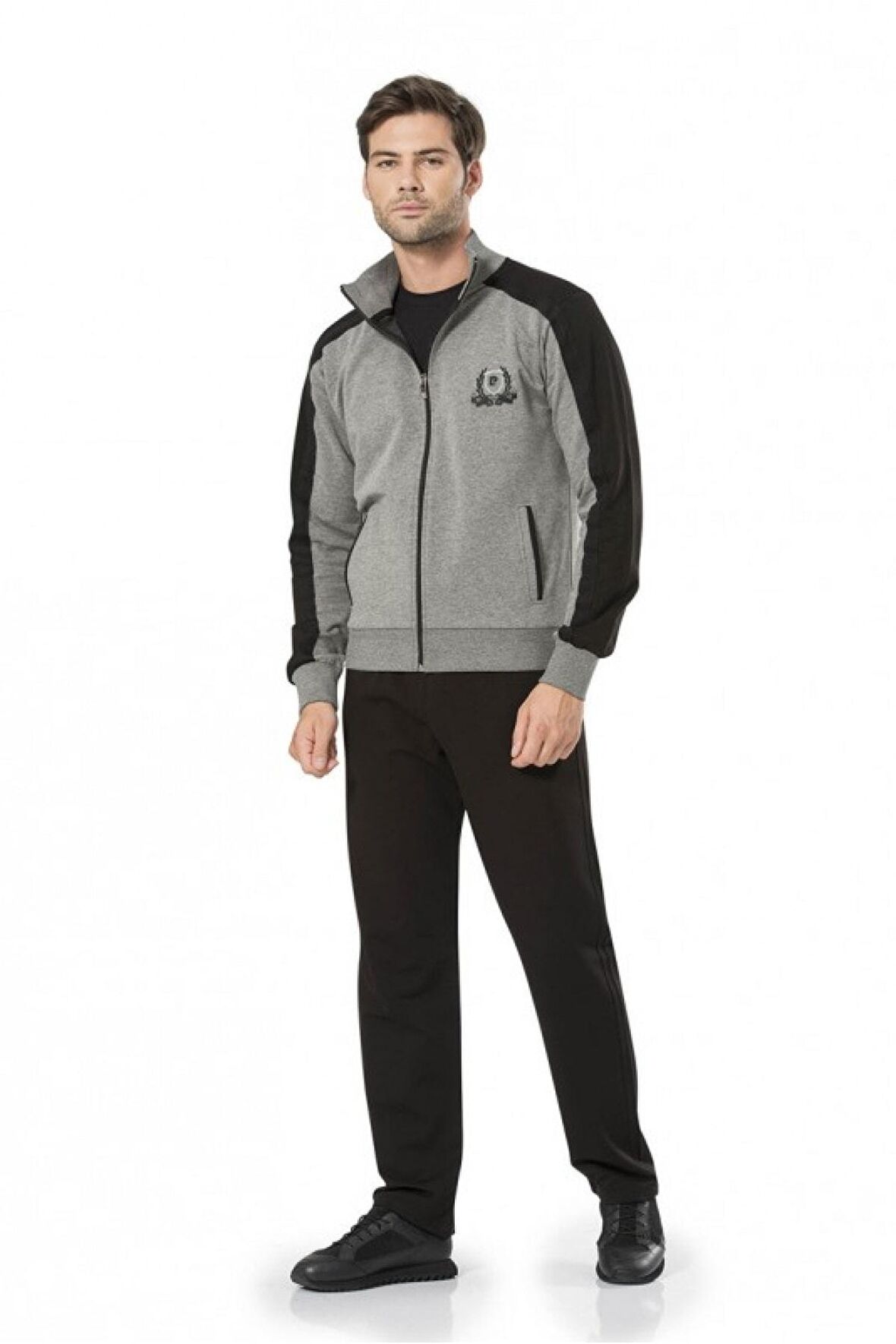 7205 5'li Gri Eşofman Ve Pijama Takımı