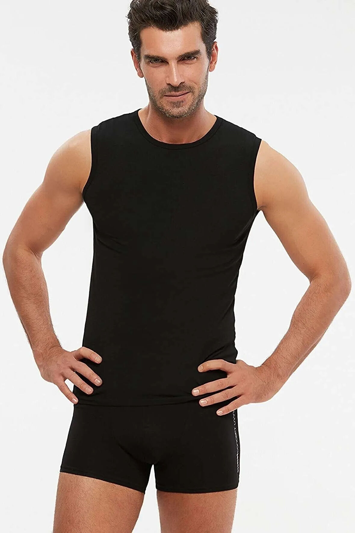Nick Bisiklet Yaka 2li Erkek Atlet 2 Paket