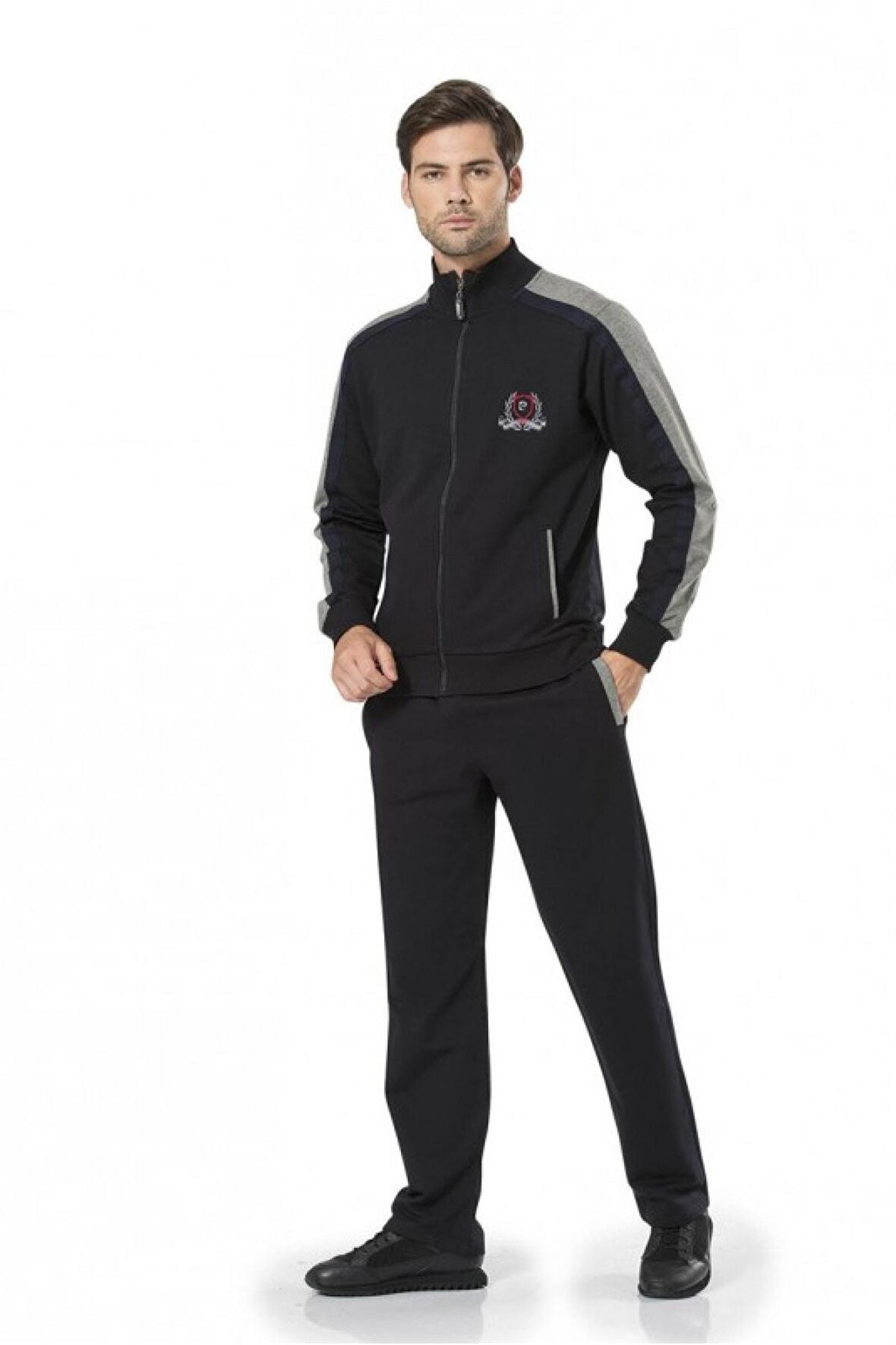 7205 5'li Lacivert Eşofman Ve Pijama Takımı