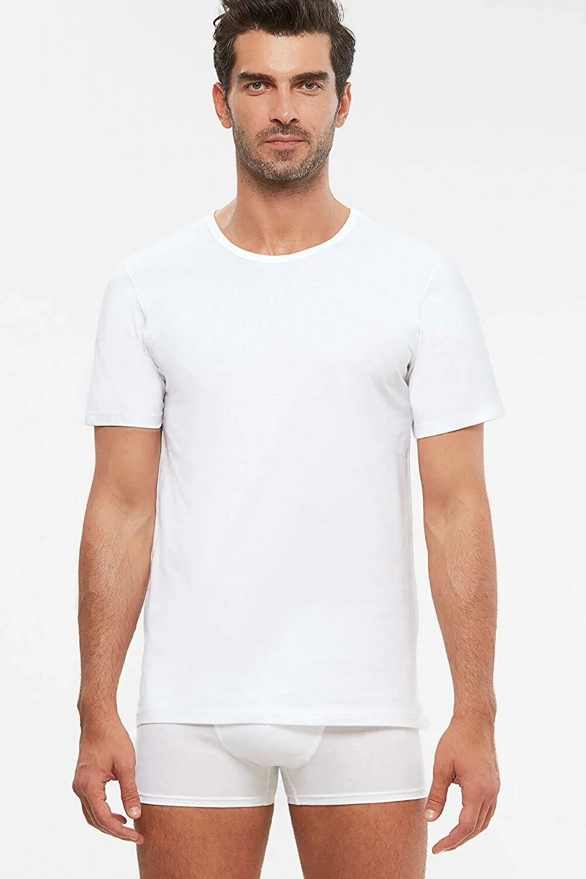 Hulio Bisiklet Yaka 2 Li Erkek Tshirt 2 Paket