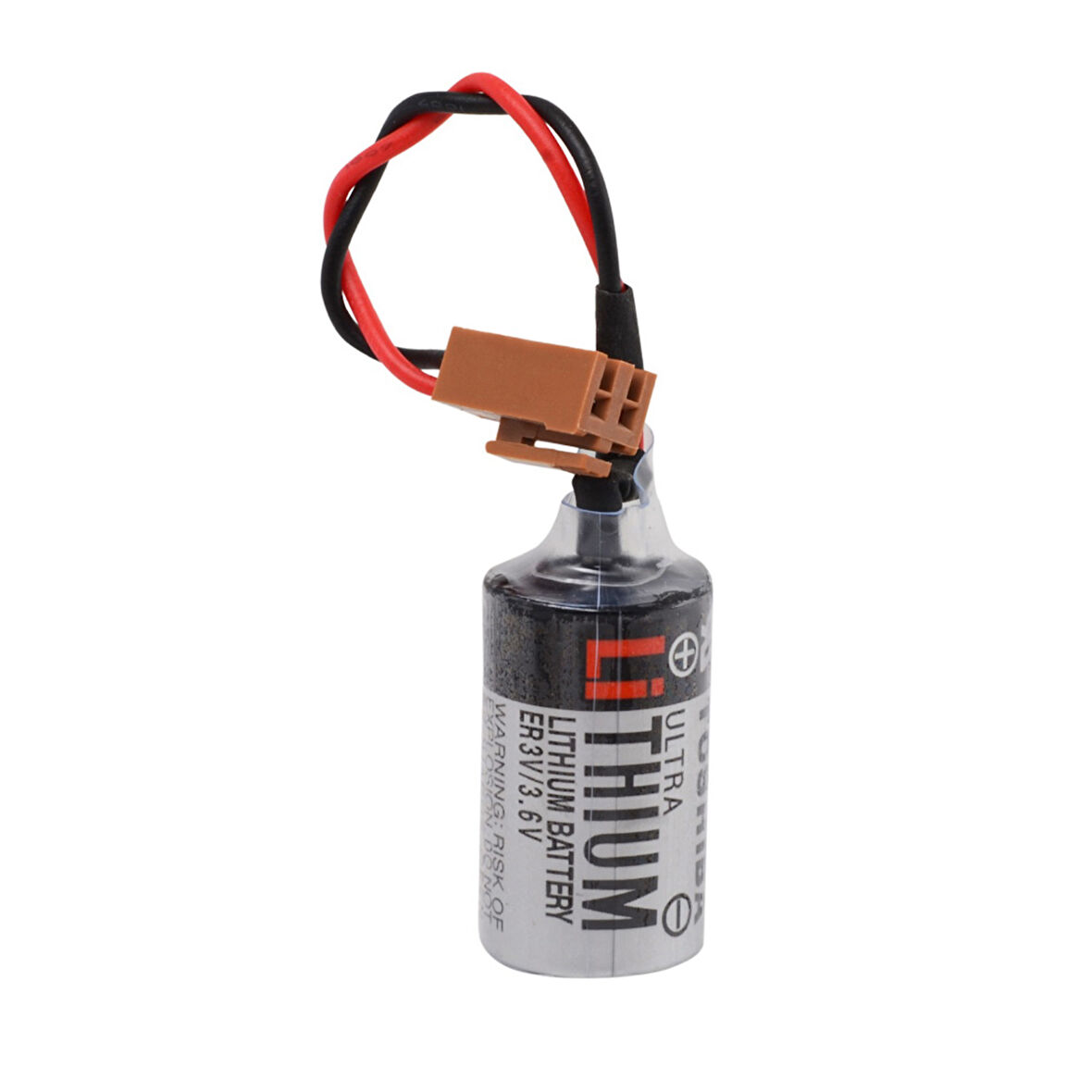ER3V 3.6V 1/2AA Size Lithium Pil - Kahverengi Soket
