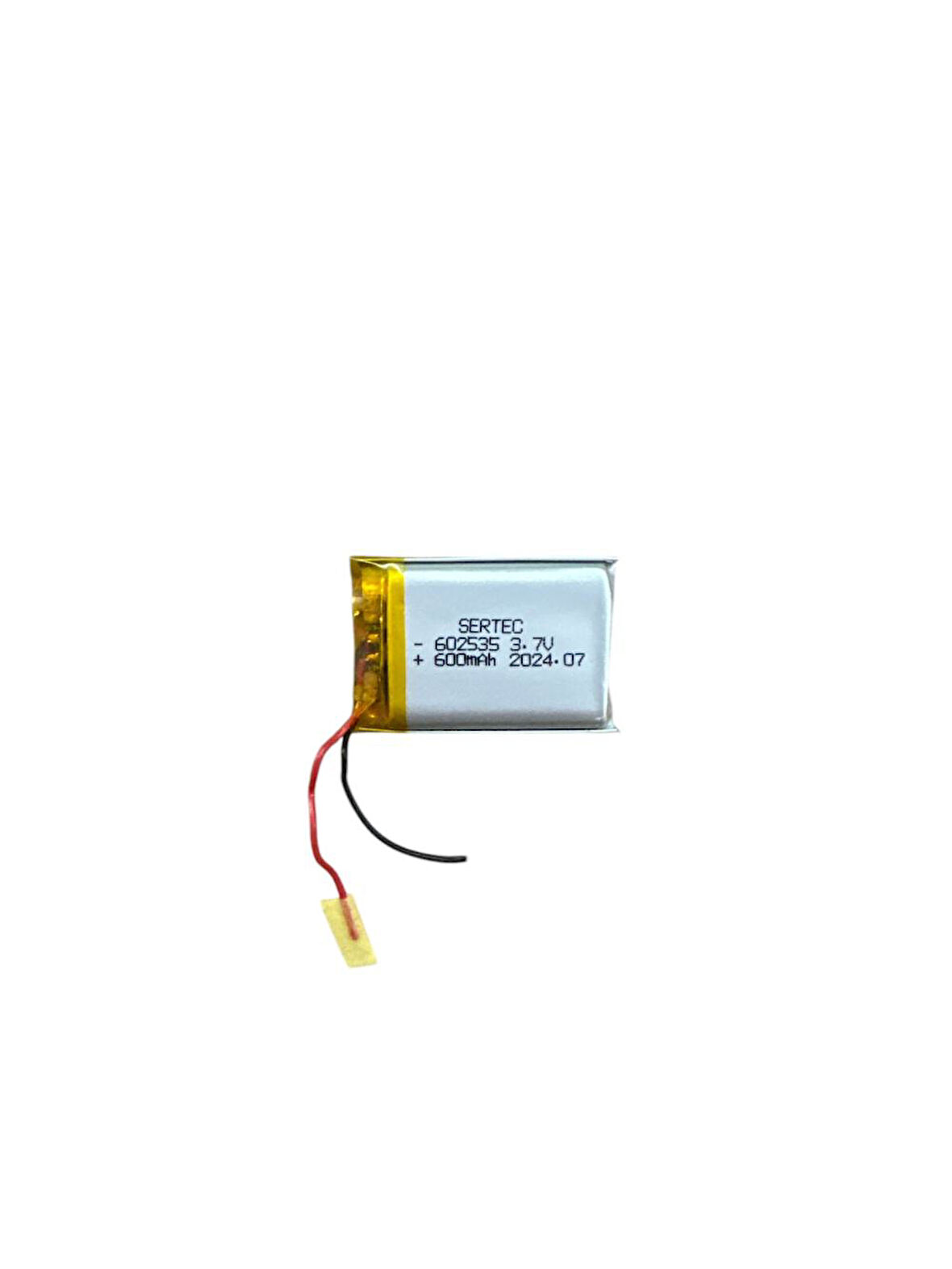 602535 3.7V 600 MAh Li-Polymer Pil Devreli/1.5A