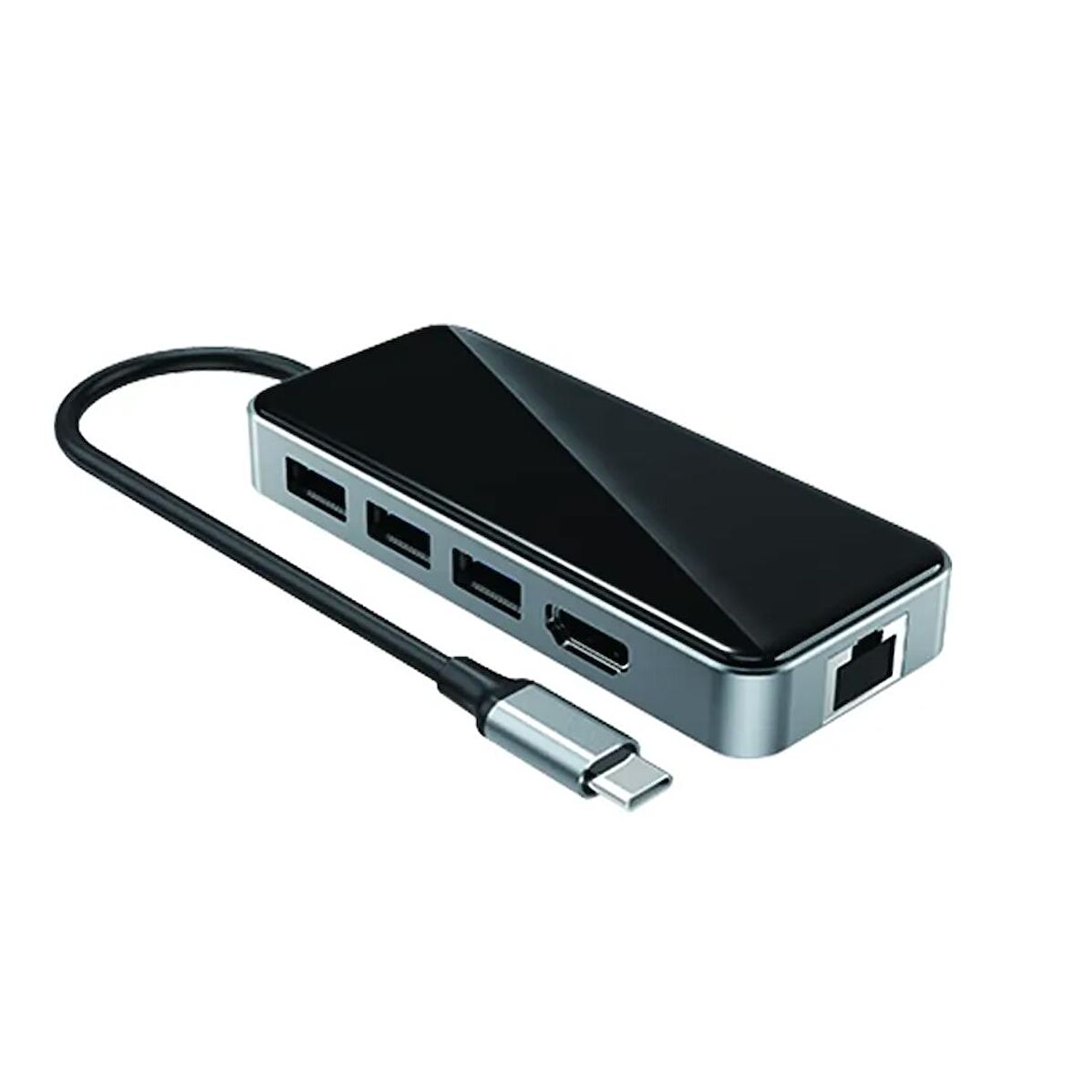 Airsky 10 in 1 Type C Çevirici Gigabit Rj45 4k Hdmi 5* Usb 3.0 