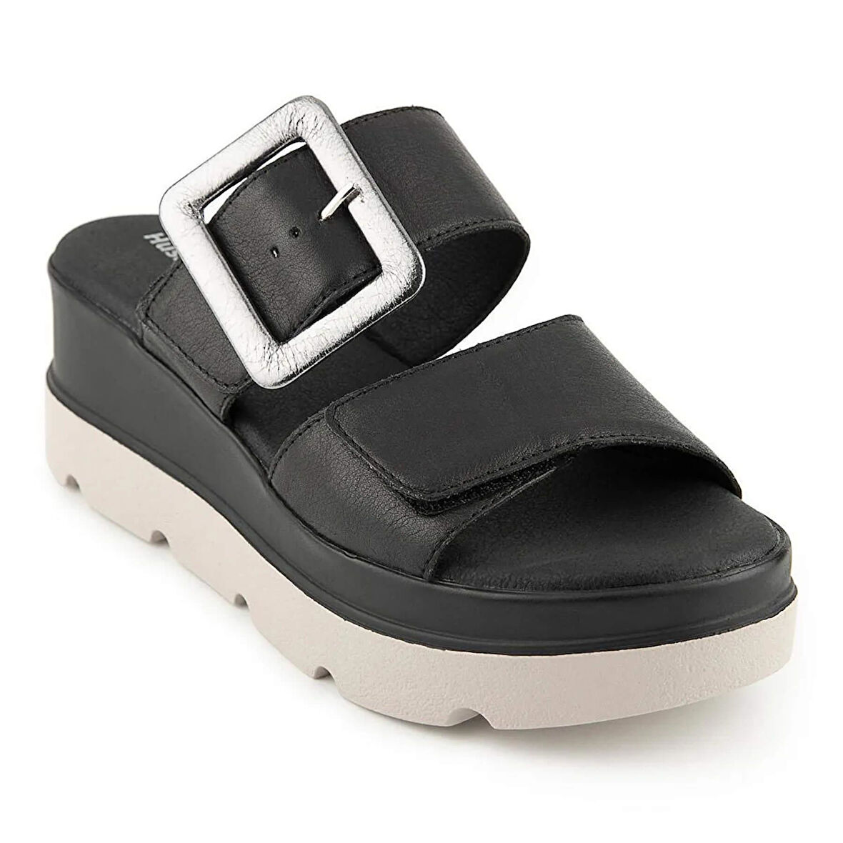 Hush Puppies Effeza 625205 Hakiki Deri Kadın Terlik Siyah