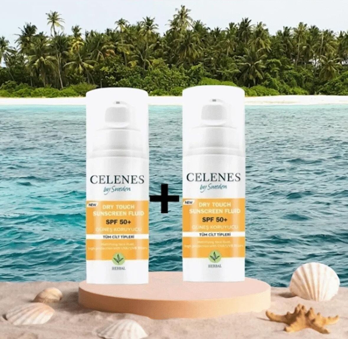 Celenes by Sweden Herbal Dry Touch Yüksek Korumalı Fluid 50 Spf / Güneş Koruyucu 