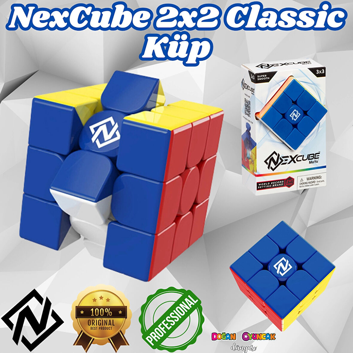 Orijinal NexCube 3x3 Classic Küp - Nexcube Speed Cube - NexCube Classic 3x3 Zeka Küpü - Zeka Küpü - Rubik Küp