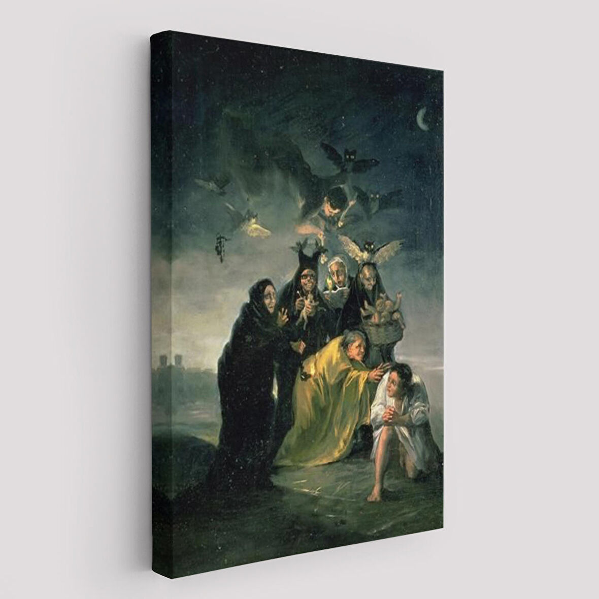 Madrid İspanya Lázaro Galdiano Müzesindeki Francisco Goya⁣'nın Büyü Tablosu-6252