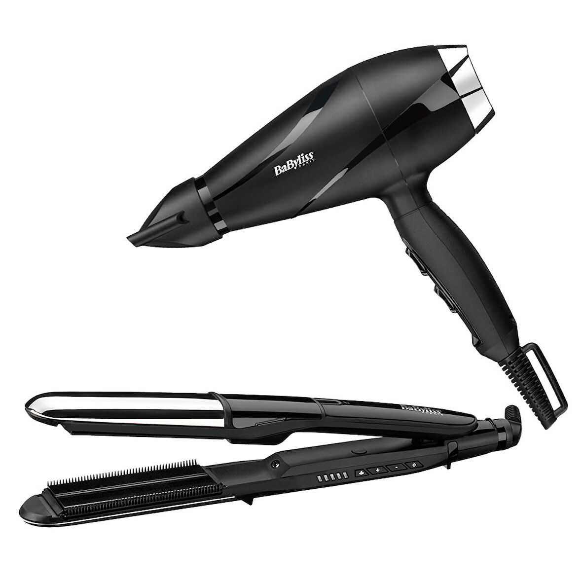 Babyliss Shine Pro 2200W Saç Kurutma Makinesi ve Steam Mist Buharlı Saç Düzleştirici Set