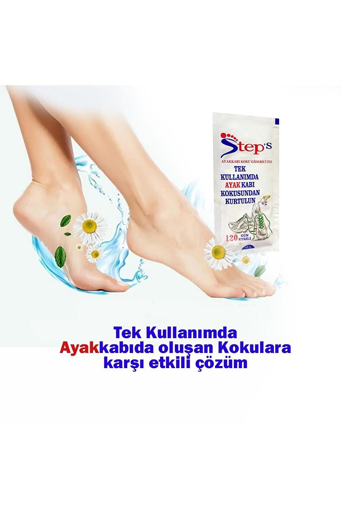 OP01 - Ayakkabı Koku Önleyici Toz | 120 Güne Kadar Etkili, Ayak Koku Giderici