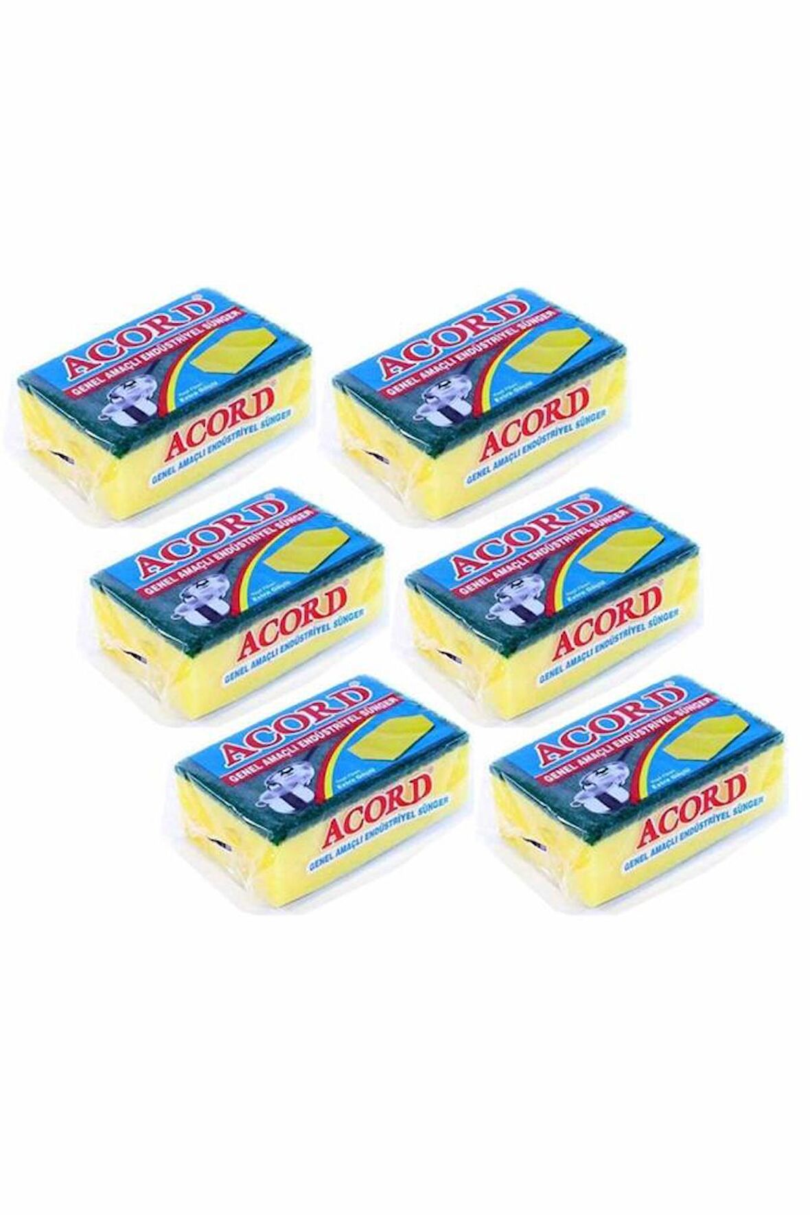 Vileda Glitzi Klasik Çift Dokulu Oluklu Temizlik Süngerleri 50'li