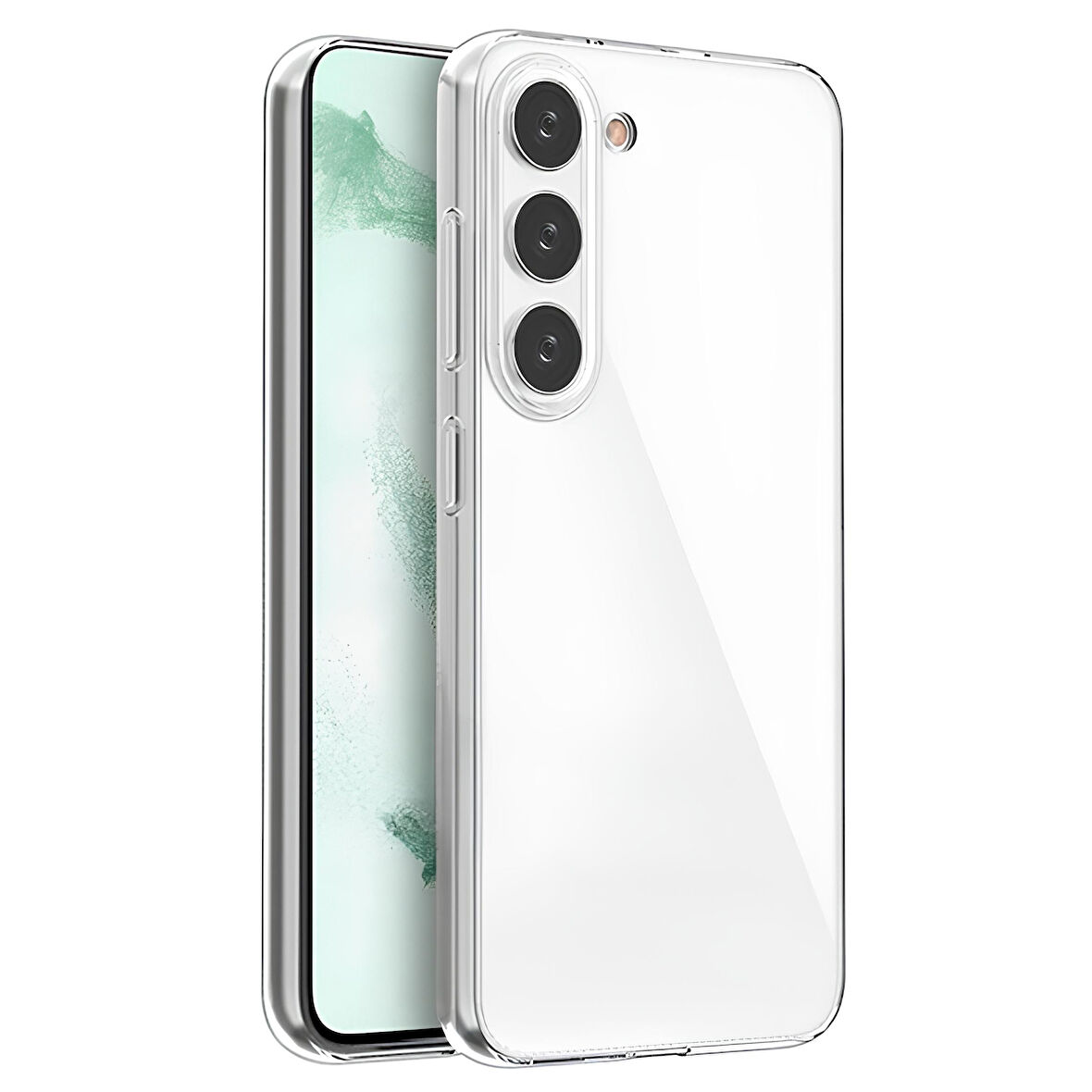 Samsung Galaxy S23 Plus Premium Silikon Kılıf Şeffaf