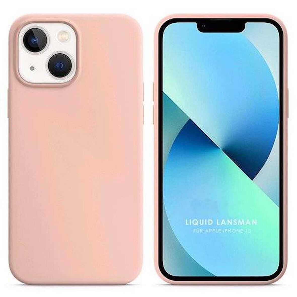 Apple iPhone 13 6.1'' Liquit Lansman Silikon Pudra