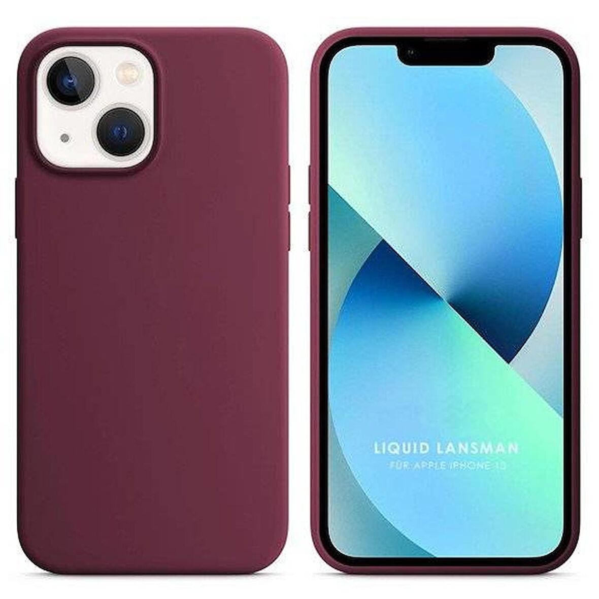 Apple iPhone 15 Plus 6.7'' Liquit Lansman Silikon Bordo