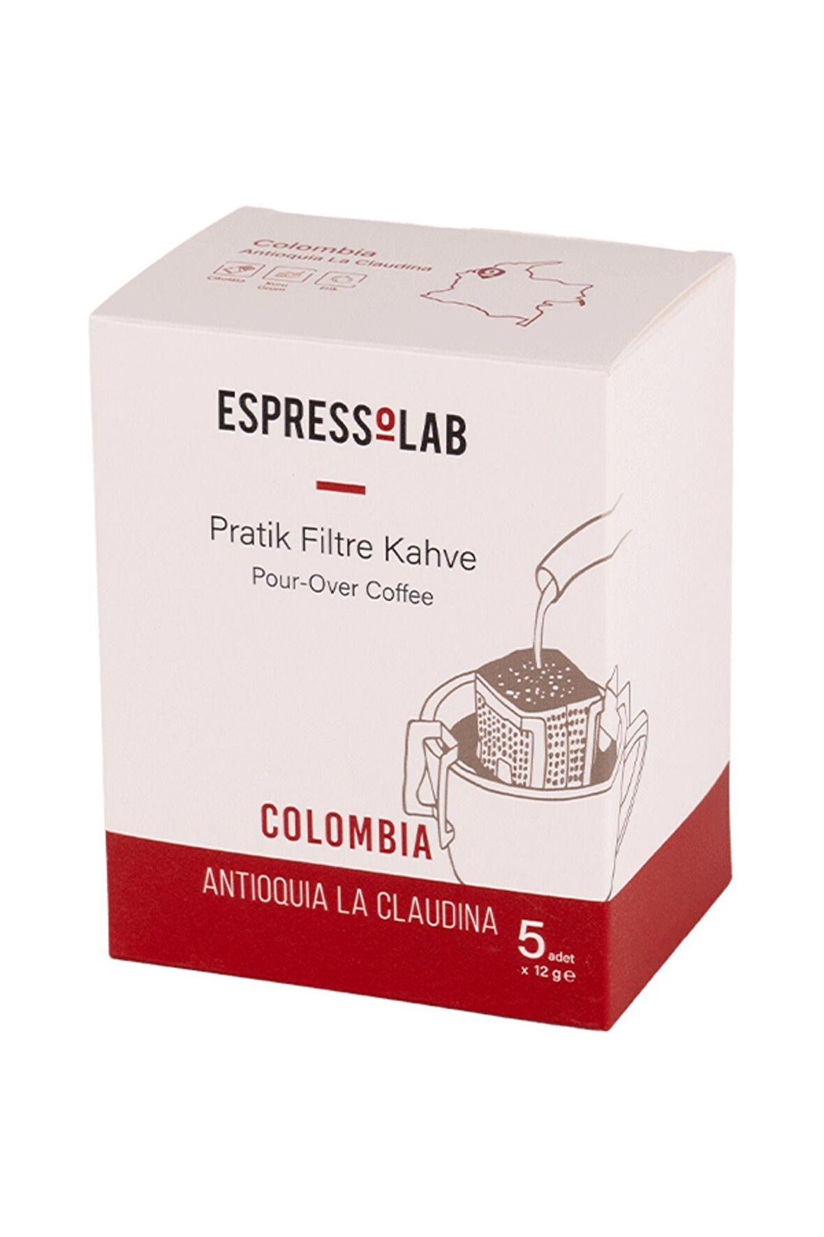 Espressolab Pratik Filtre Kahve - Colombia Antioquia La Claudina 5 - Adet