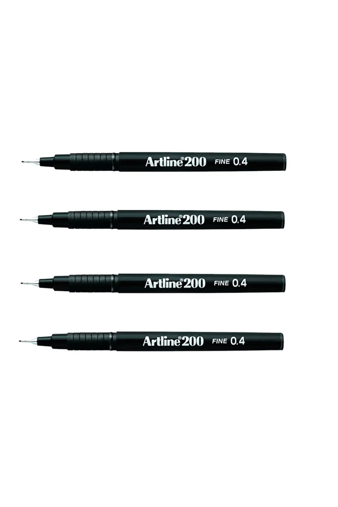 ARTLİNE 200N FİNE WRİTİNG PEN BLACK ( 4 Adet )