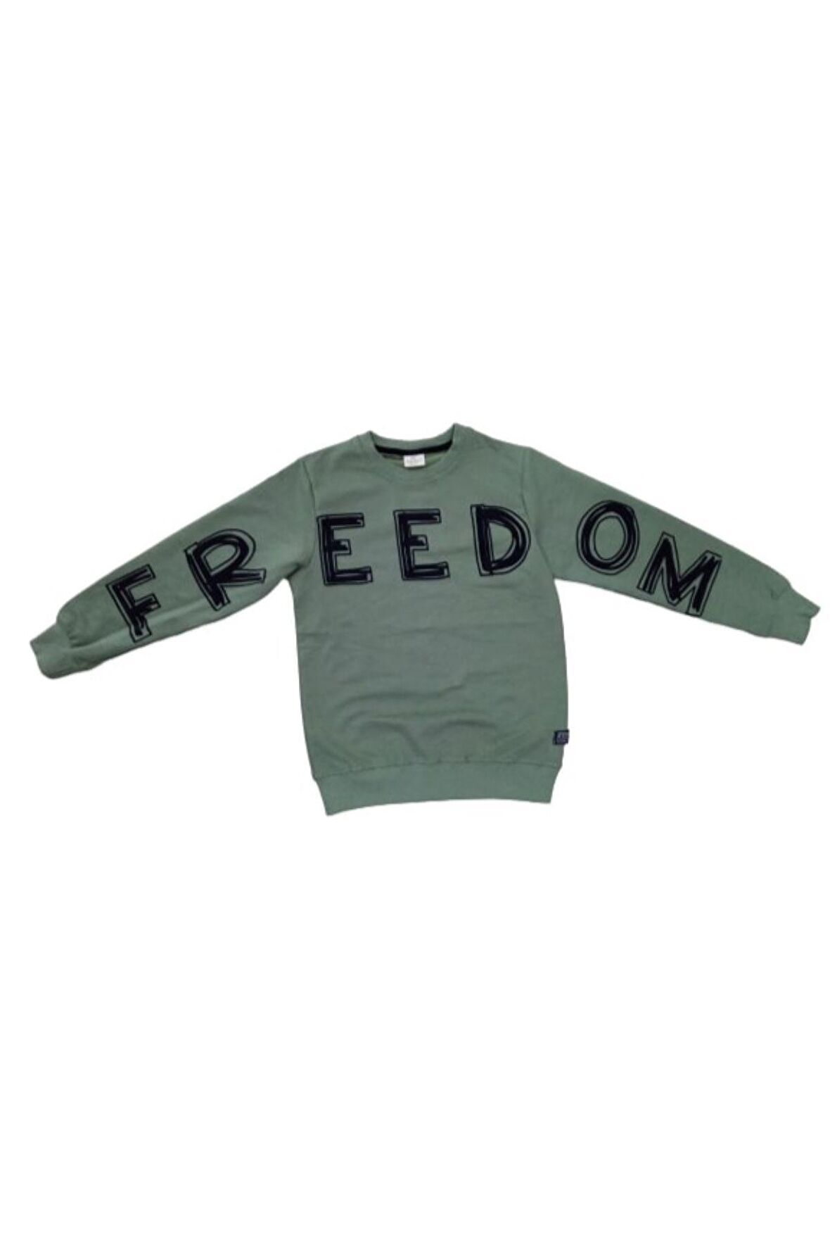 Kız Çocuk Freedom Yazı Desenli Mevsimlik Sweatshirt