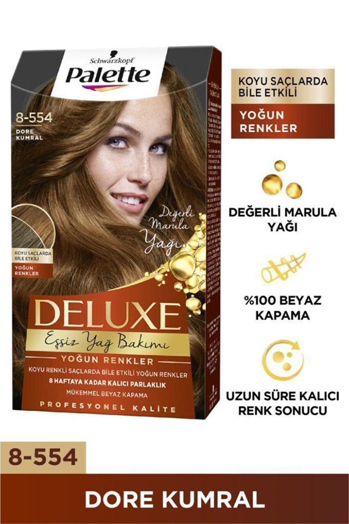 Palette Saç Boyası  8-554 Dore Kumral