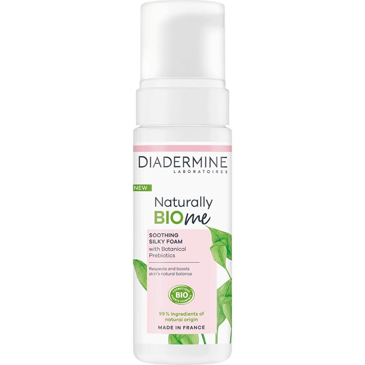 Diadermine Naturally Biome Tüm Ciltler için Temizleyici Bitkisel Yüz Temizleme Köpüğü 150 ml 