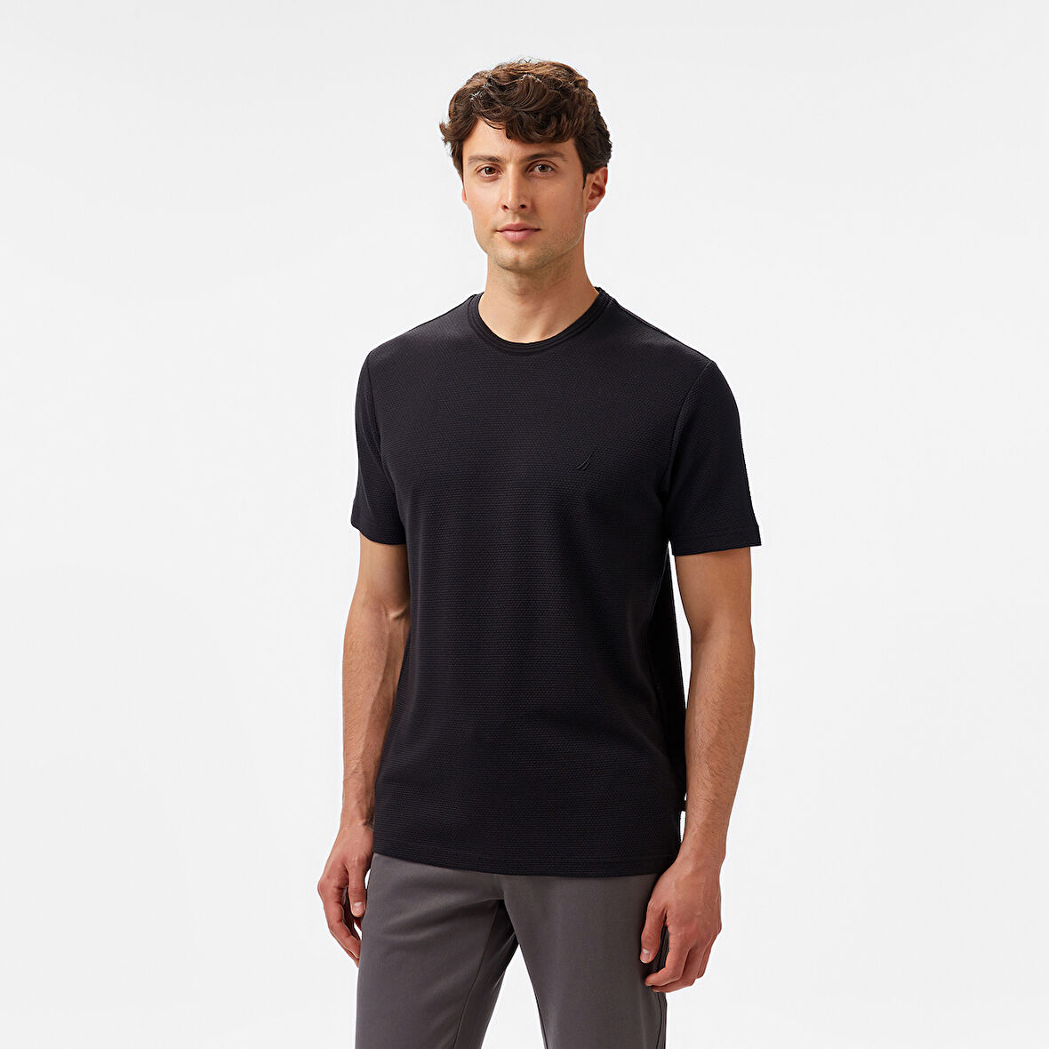Nautica Erkek Siyah Regular Fit T-Shirt