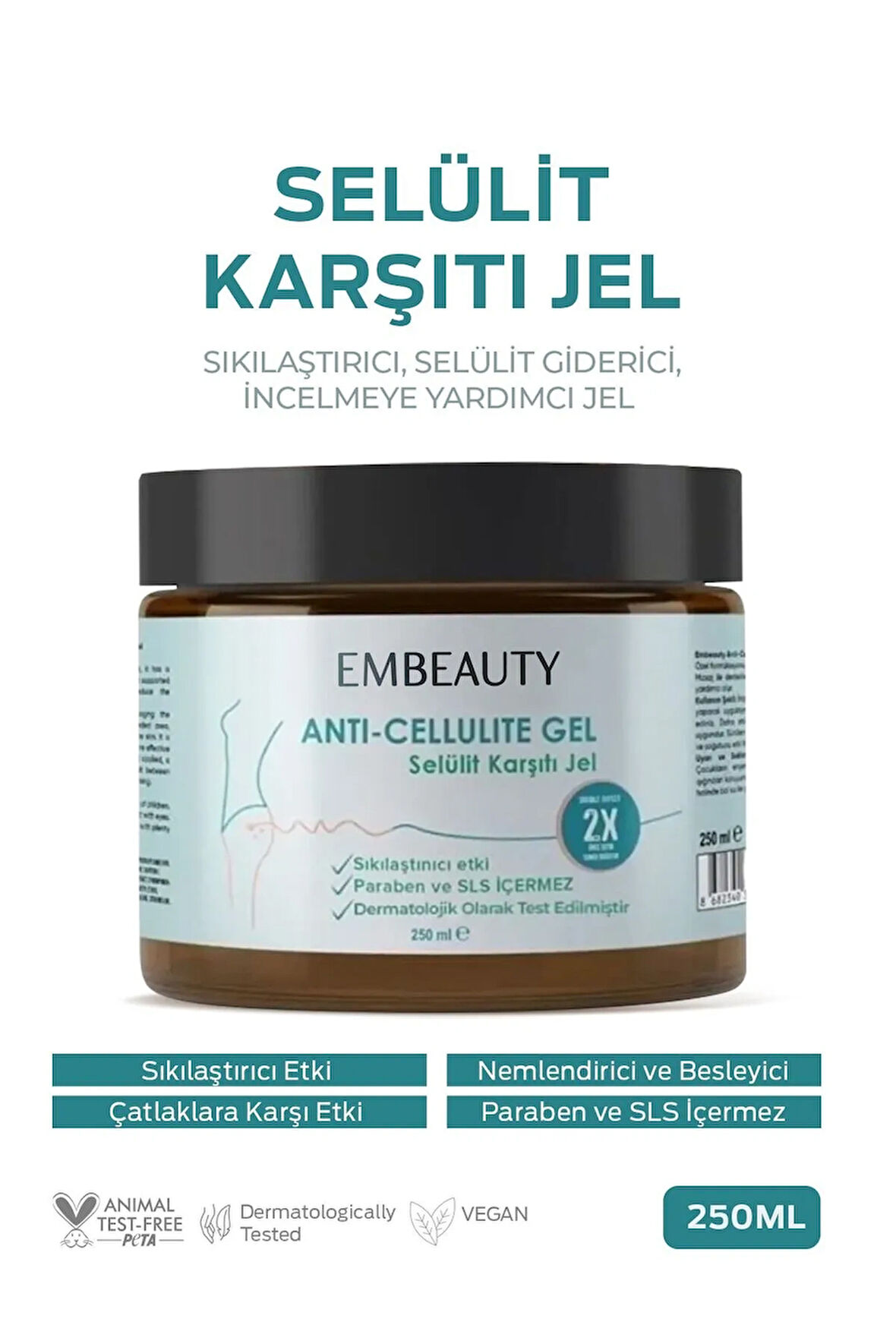 Inceltici , Sıkılaştırıcı, Selülit Ve Çatlak Giderici Vücut Şekillendirici Jel 250 ml