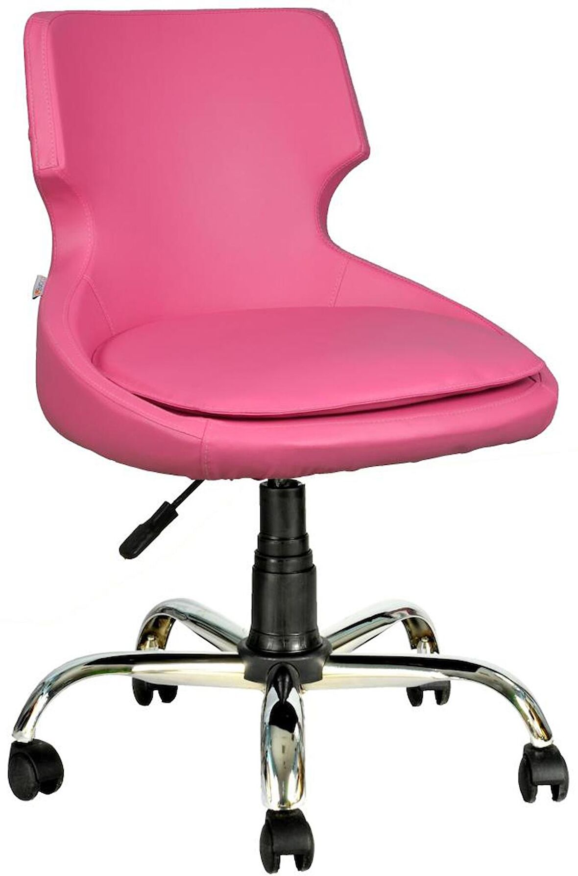 Bürocci Zaga Metal Ayaklı Çalışma Koltuğu-Pembe-2023D0120