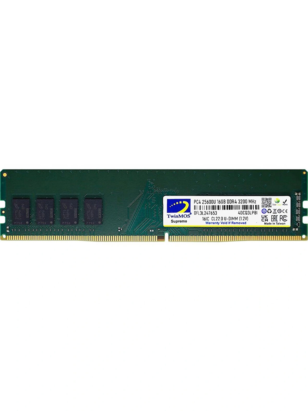 Twinmos DDR4 16GB 3200MHz Desktop Ram