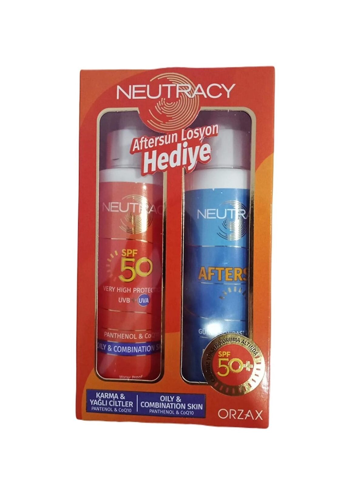 Neutracy Güneş Koruyucu Set Karma & Yağlı Ciltler İçin (Güneş Kremi SPF50 150 ml + After Sun Losyon 150 ml)