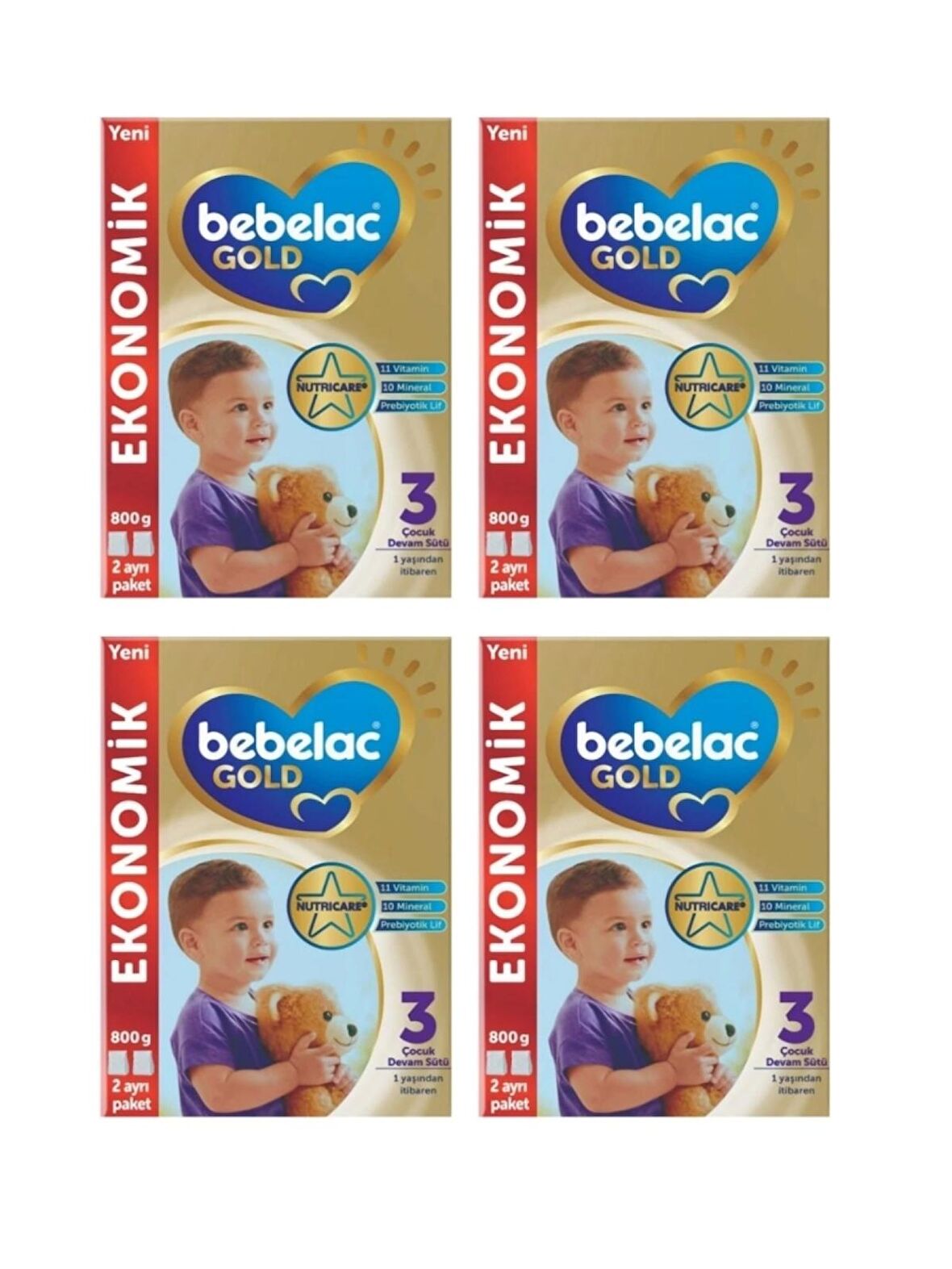 Bebelac Gold 3 Devam Sütü 800 gr X 4 Adet Avantaj Paket