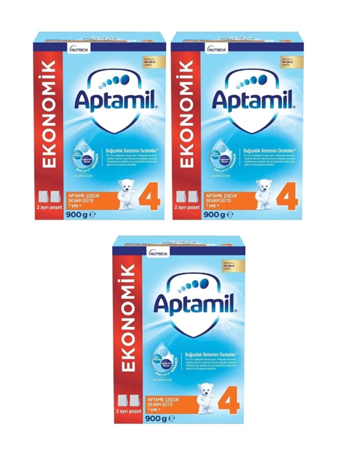 Aptamil 4 Numaralı Bebek Maması 900 gr X 3 Adet