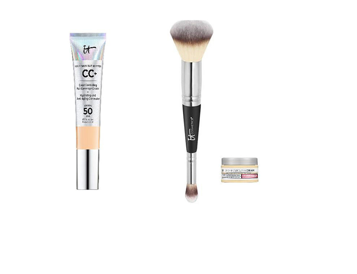 It Cosmetics CC+ Cream Full Coverage Fondöten SPF50+ Set - Light Medium