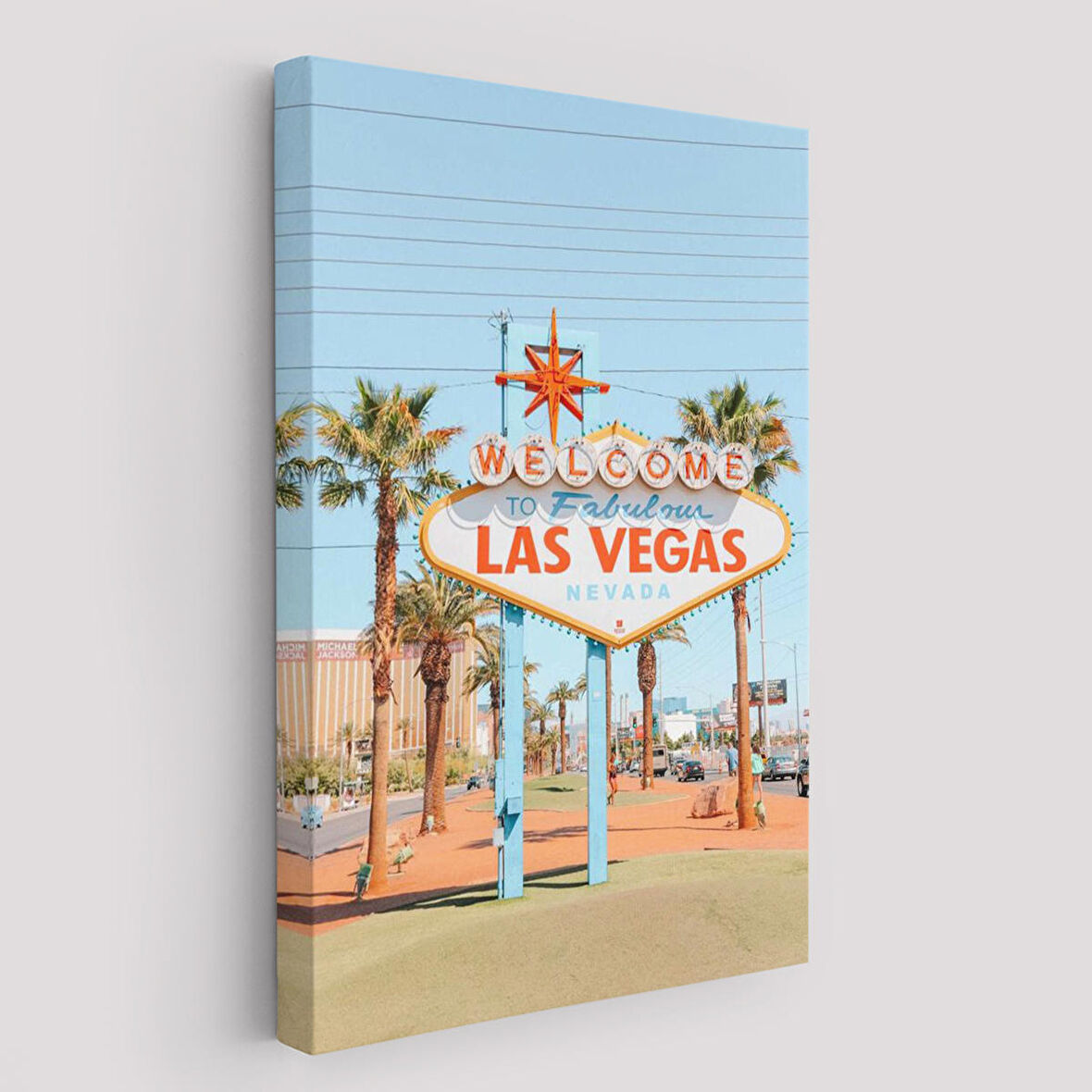 Las Vegas Nevada Ünlü Tabelası Duvar Tablosu-6294