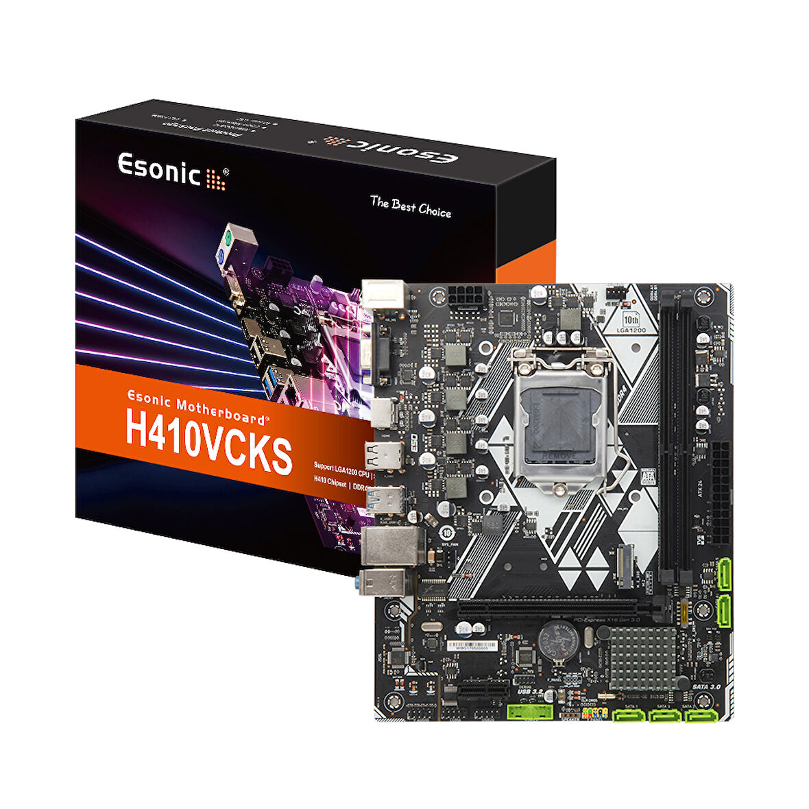 Esonic PRO H410M Intel H410 2400/2666 MHz DDR4 Soket 1200 mATX Anakart