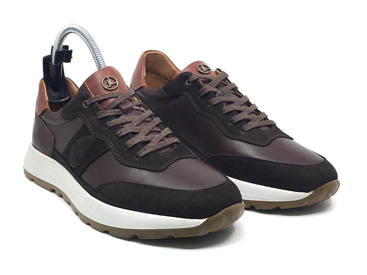 Taşpınar Lisans %100 Hakiki Deri Ortopedik Erkek Günlük Yazlık Bağcıklı Spor Ayakkabı 40-44